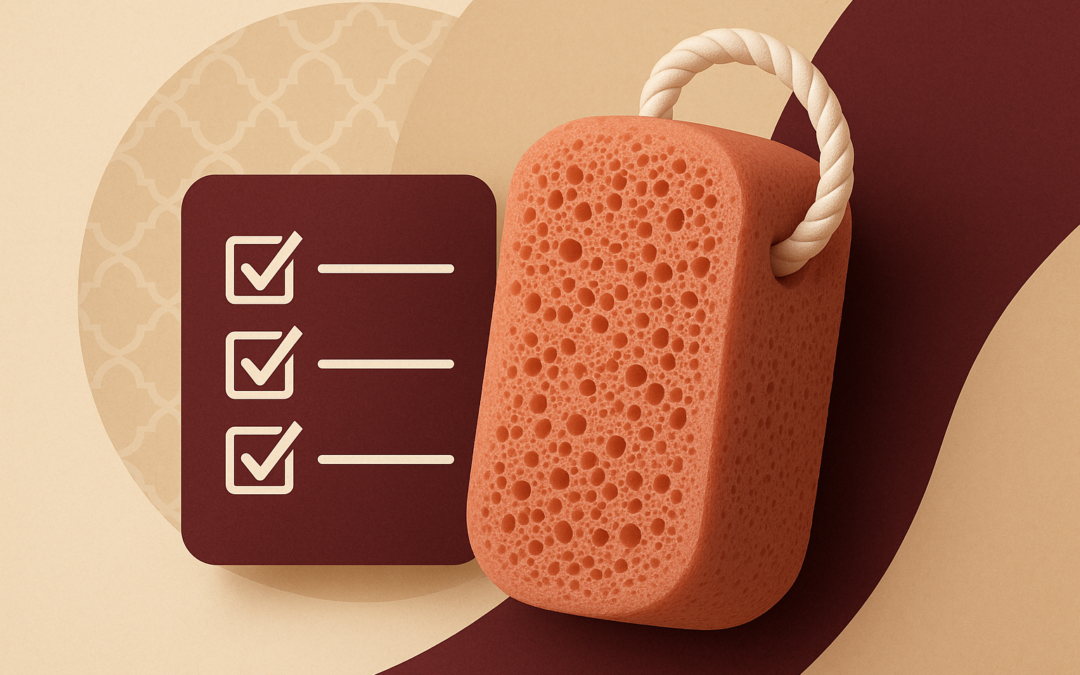 منشفة تقشير الجسم