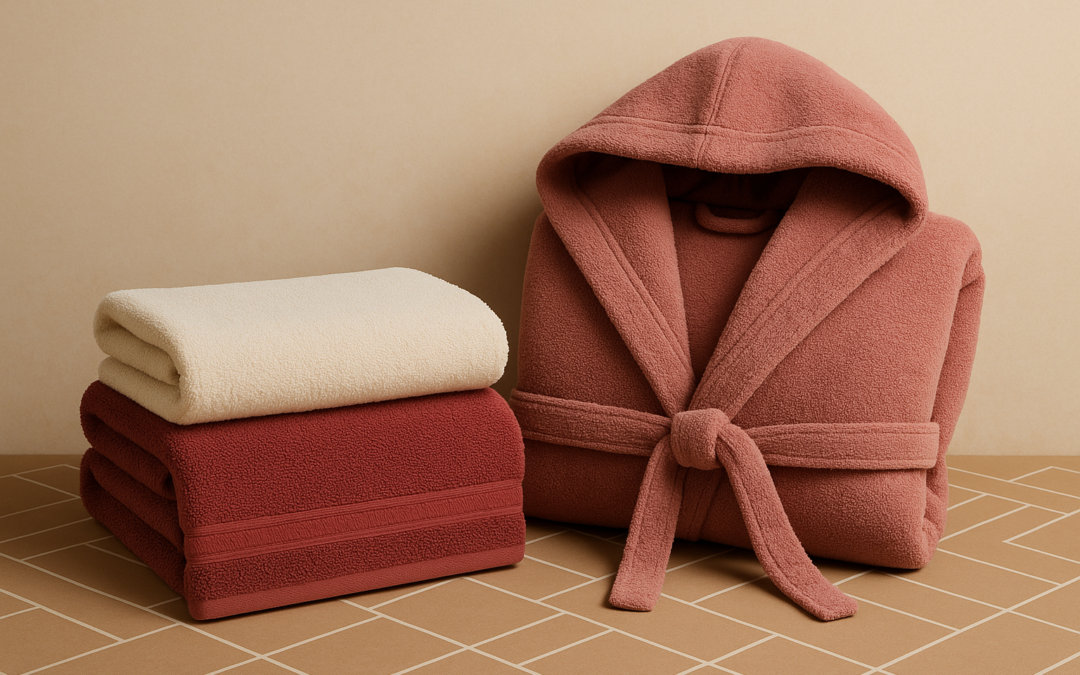 طقم مناشف وروب استحمام
