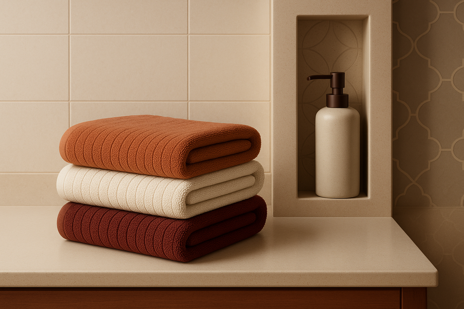 مناشف على الموضة